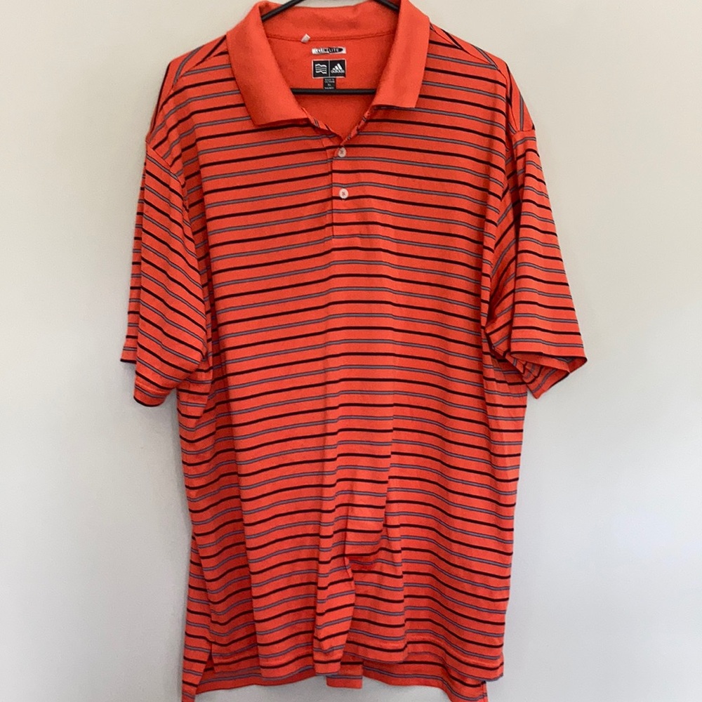 Orange XL Adidas Golf Shirt
